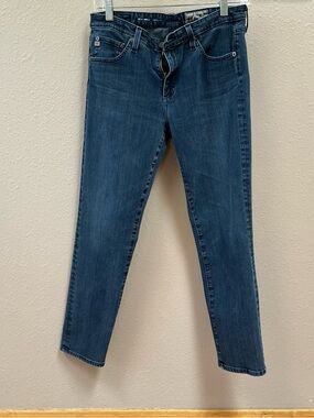 AG Adriano Goldschmied Skinny Jeans in Dark Blue Wash